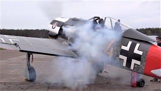 FOCKE WULF 190 - 14 Cylinder 1900hp Radial Engine Run  Hangar10