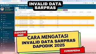 CARA MENGATASI INVALID DATA SARANA DAN PRASARANA SARPRAS SEKOLAH DI DAPODIK 2025