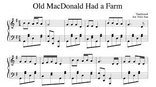 Old MacDonald Had a Farm Piano Solo - Sheet Music