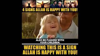 Four signs that allah is happy with you #islam #ai #allah #wazifa #islamicquotes #muhammadﷺ #dua