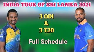 India Tour of Sri Lanka 2021 Schedule  Live Channel Streaming App India vs Sri Lanka 2021 Fixture