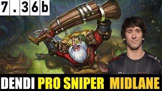 DENDI SNIPER MID 7.36B - DOTA 2 HIGHEST MMR MATCH #dota2  #dota2gameplay   #dendi