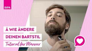 Ä wie ändere deinen Bartstil Tutorial für Männer