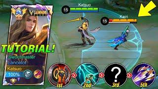 LANCELOT NEW SECRET BUILD TRICK FULL TUTORIAL  HOW TO PLAY LANCELOT LIKE A PRO 2024 must watch