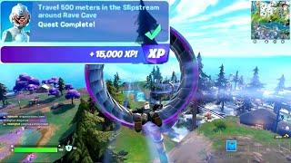 Travel 500 meters in the Slipstream around Rave Cave  - Fortnite