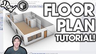 How to Create a 3D Floor Plan in Rhino - BEGINNERS START HERE