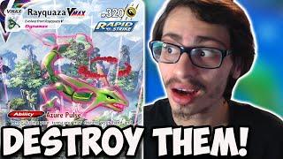Rayquaza VMAX Destroys Everything In Its Path Even With Rotation Scarlet & Violet PTCGL