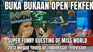 MEGAN YOUNG GUESTING ON INDONESIAN TV PROGRAM OPEN FEKFEK BUKA BUKAAN