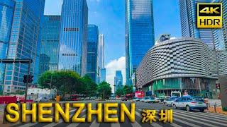 Drive in China and drive around the worlds fastest growing city - Shenzhen  4K HDR