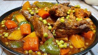 PORK RIBS AFRITADA  Quick and Easy Pork Ribs Afritada  Pinoy SImple Cooking