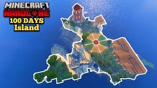 I Survived 100 DAYS Of HARDCORE Minecraft But Its SURVIVAL ISLAND