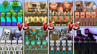 MOBS vs MOBS TOURNAMENT in Minecraft Mob Battle