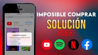 SOLUCION IMPOSIBLE COMPRAR NO ES COMPATIBLE CON IPHONEIPODIPAD TUTORIAL 2022