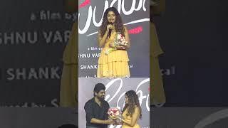 #aditishankar Cute Speech at Nesippaya First Look Launch #shorts