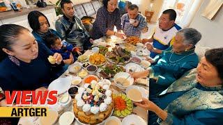 Buryat New Year Feast - Sagalgan Food How Buryats live in Russia  Views