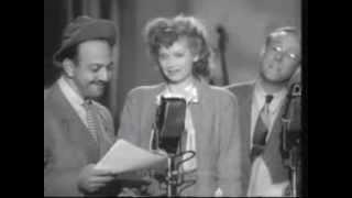 MEL BLANC.  Classic Sad Sack Routine w Lucille Ball.  Live Performance from 1944.