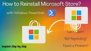 How to Remove and Reinstall Microsoft Store?  Windows Trick