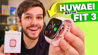 ELE É A CARA DO APPLE WATCH HUWAEI WATCH FIT 3 Unboxing e Impressões