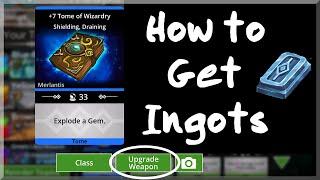 Gems of War Tiny Tutorial How to Get Ingots to Upgrade Weapons