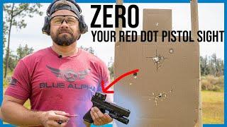 How to Zero a Red Dot Sight on a Pistol The Easy Way