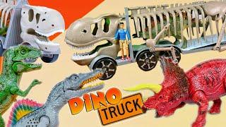 Dino Transport Hauler Truck Vehicle with Lights & Sounds Dinosaurs  EPIC for Dino Fans