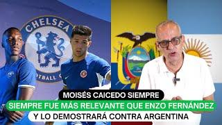 Moisés Caicedo siempre fue más relevante que Enzo Fernández y lo demostrará contra Argentina