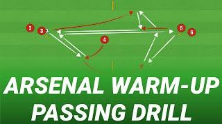 Arsenal Warm-Up Passing Drill  FootballSoccer