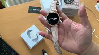 Hướng dẫn sử dụng đồng hồ thông minh smartwatch MICHAEL KORS MKT5068 Màu hồng rose - đồng hồ nữ