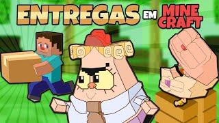 As ENTREGAS  em MINECRAFT com Mongo e Drongo e o CHEFE 