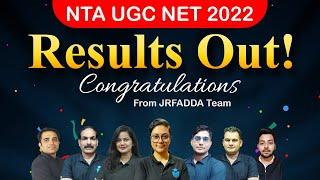 NTA UGCNET 2022  Results Out  Big News  Congratulations  From JRFADDA Team