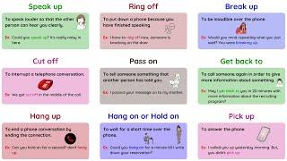 21 Daily Use Phrasal Verbs For Telephone Conversations  Telephone Phrasal Verbs