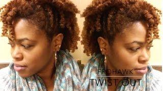 Natural Hair Frohawk Twist Out