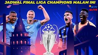 Jadwal Siaran Langsung Final Liga Champions 2023 - Manchester City vs Inter Milan Live SCTV