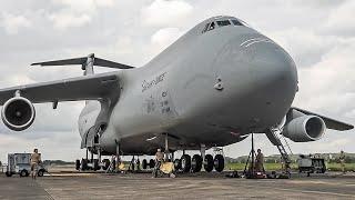 US Largest Airplane C-5M Super Galaxy Landing Gear Repair