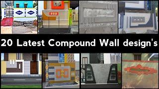 20 Latest Compound wall Designs village construction