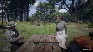 Red Dead Redemption 2-Mrs. Downes in the camp