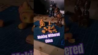 How to make Withered Chica from TIE-DYE Chica part 2 FNAF2 scratch build #diy #fnaf #witheredchica