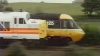 British Rail TV ad -  HST and Class 37 Police car - 1984