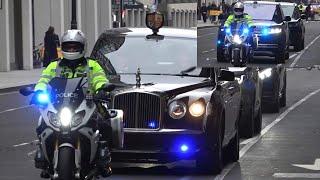 Queen Camila Prince William & other members of the Royal Family leave Westminster Abbey