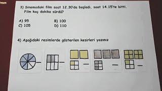 4.sınıf matematik 2.dönem 1.değerlendirme sınavı  @Bulbulogretmen  #matematik #sınav #4sınıf