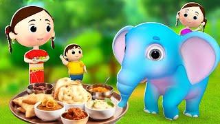 हाथी राजा कहाँ चले - Hathi Raja Kahan Chale Nursery Rhymes  Hindi Bal Geeth  JOJO TV Kids Songs