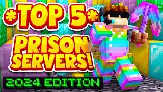TOP 5 PRISON SERVERS *2024 EDITION*  Best Minecraft OP Prison  1.81.191.20BEDROCK SERVER