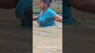Amazing Village Women Hand Fishing #shorts #Fishing #reels