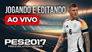 JOGANDO E EDITANDO - PES 2017 e PES 2019 #futebol #live #2024 #games