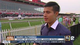 Nyquist jockey not concerned with rainy forecast for Preakness