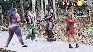 FUNNY  STATUE PRANK  COWBOY  PATUNG PRANK LUCU JUST FOR LAUGHING