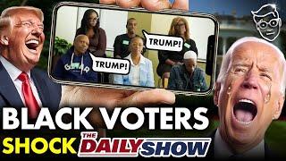 Daily Show Reporter SPEECHLESS as Black New York Voters BASH Biden LIVE On-Air Im Voting TRUMP