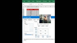 CARA MERUBAH WARNA BORDER TABEL DI EXCEL #excelformula #exceltips #belajarexcel