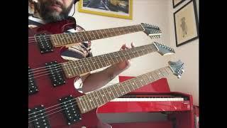 Triple neck guitar it’s a monstrosity