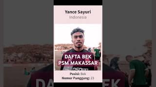 Daftar Pemain Bertahan PSM MAKASSAR 2023 #psmmakassar #briliga1indonesia #timnasindonesia